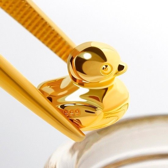 [골드앤]24K 순금 행운오리 오브제 1g