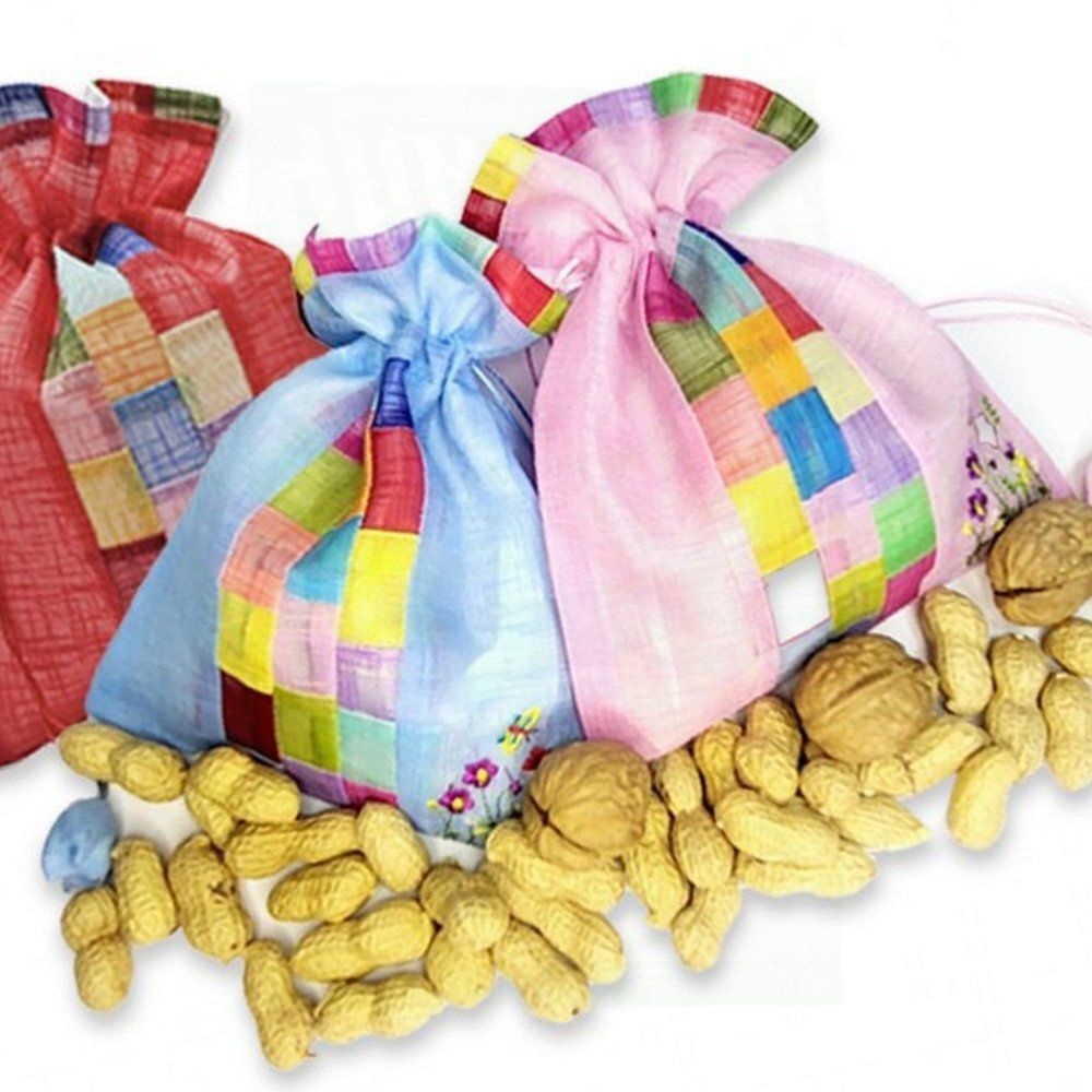 피땅콩 부럼 복주머니 정월대보름 견과류 명절 풍속 간식 100g