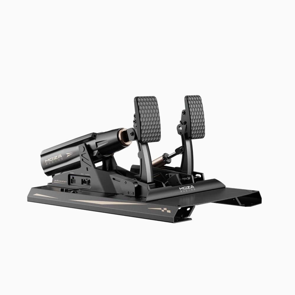 지티기어 MOZA mBooster 엠부스터 액티브 CRP2 쓰로틀 페달 세트 Active Pedal