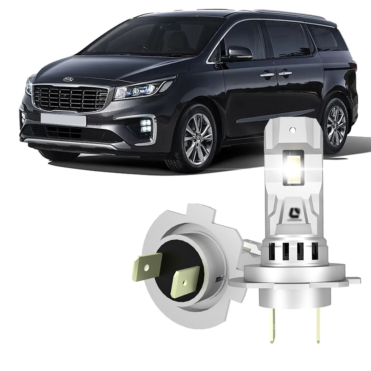 합법 인증 LED H7 전조등 전구 Q26K 카니발 /R 더뉴 올뉴