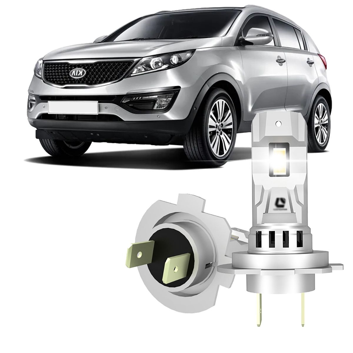 합법 인증 LED H7 전조등 전구 Q26K스포티지 R 더뉴