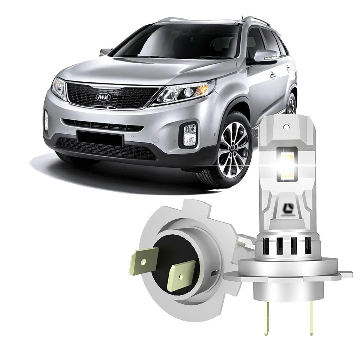 합법 인증 LED H7 전조등 전구 Q26K 쏘렌토 R 더뉴 올뉴 뉴