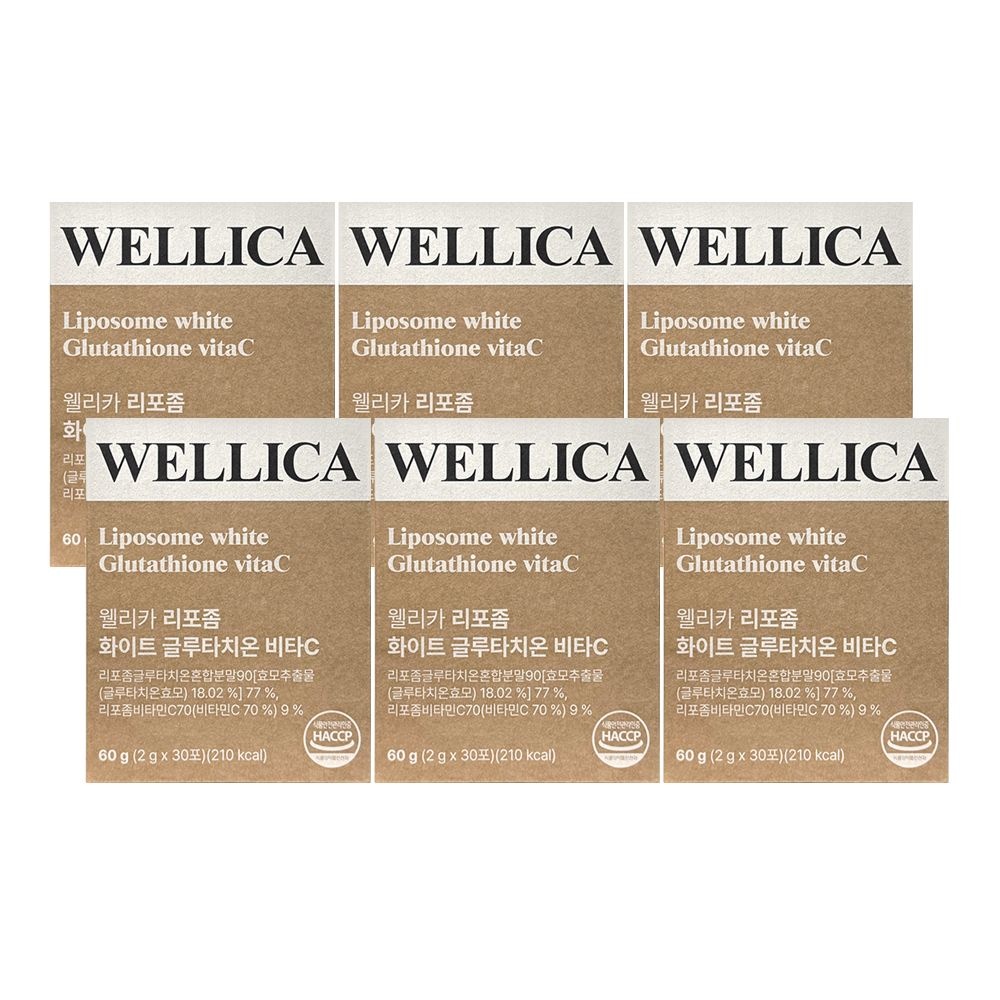 웰리카 리포좀 화이트 글루타치온 비타민C 30포