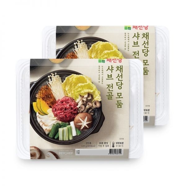 코스트코 채선당 모둠 샤브전골 620g x 2팩