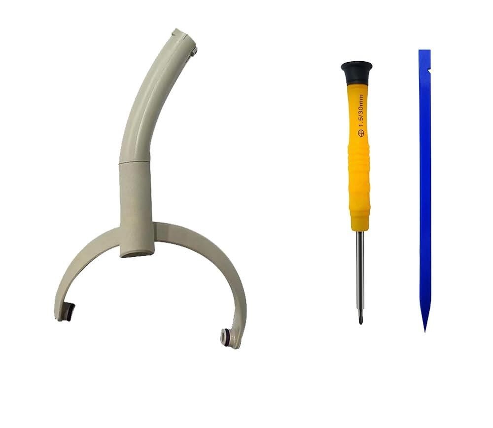 Knomix [해외] Knomix 소니 WH-1000XM5 헤드폰용 헤드밴드 행거 브래킷 회전 힌지 교체 부품 (실버-왼쪽)