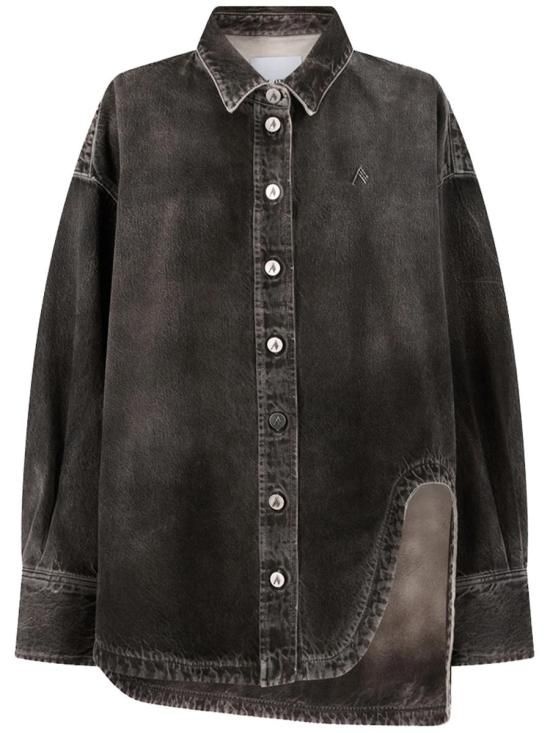 아티코 26SS 디 아티코 셔츠 260WCB00068 CCC129WS 414 BLACK E WHITE Black