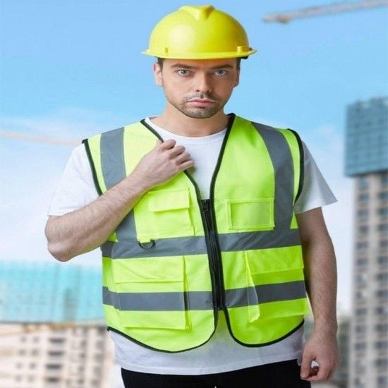 형광 작업복 안전 조끼 배달 라이더 용접 야광안전조끼 여름작업복조끼 툴조끼 야광조끼
