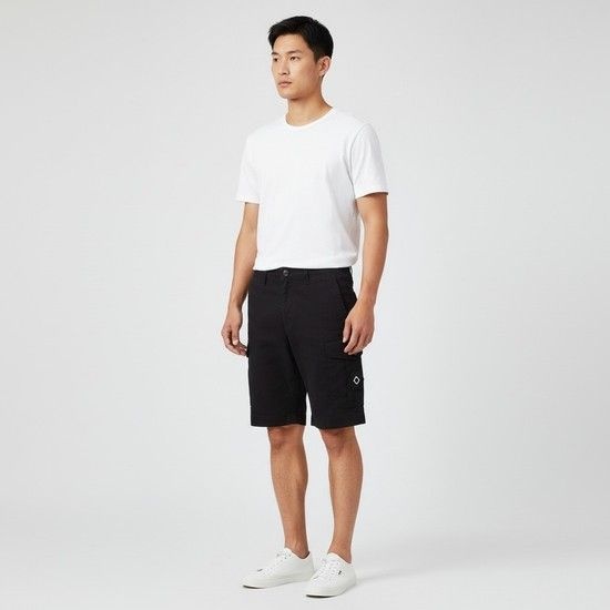 MA.STRUM CARGO SHORT (MAS2354-M000) (로고 패치 카고 반바지)