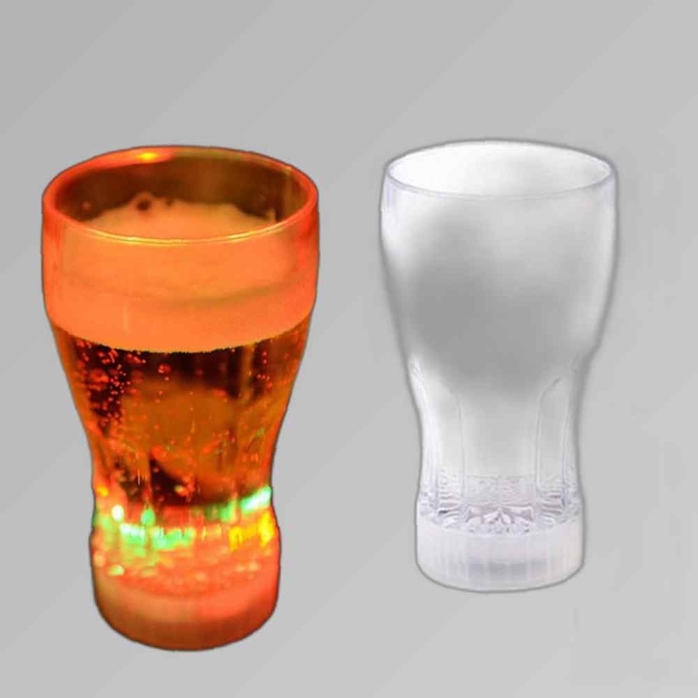 LED 생일 파티 컵 380ml 불빛 잔 축제 회식 맥주 자동 생일파티 플라스틱컵 파티용품 홈파티용품 신기한 한강 음료