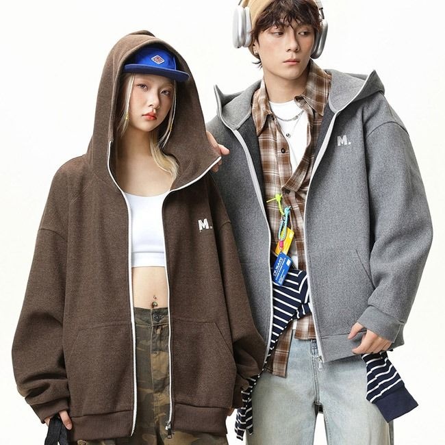 라티아 후드집업 남녀공용 커플 후드