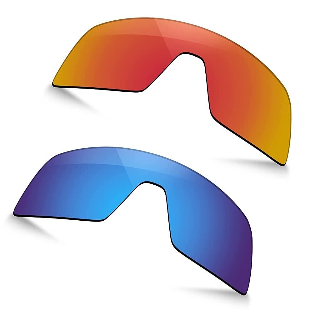 [해외] TRUSHELL Oakley Sutro OO9406 Sunglasse용 편광 교체 렌즈 - 파이어 레드+오션 블루