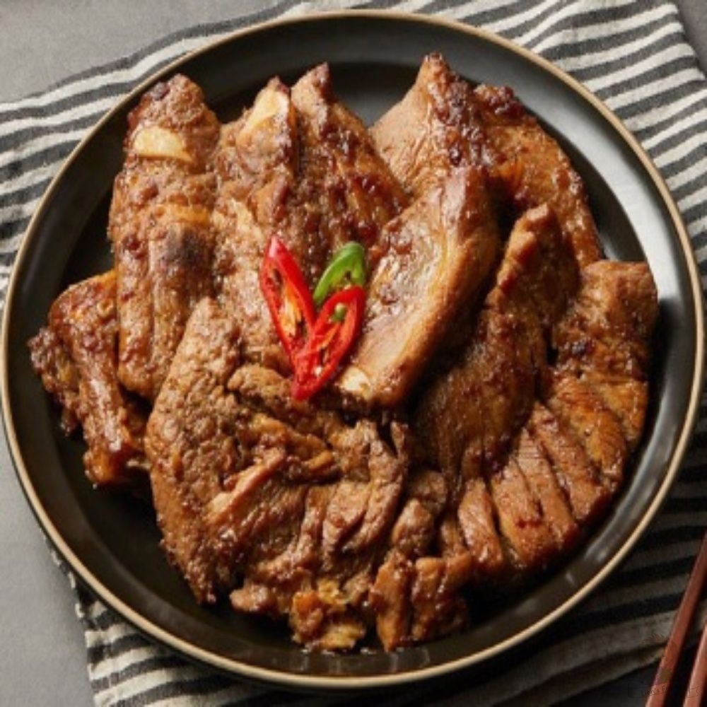우리농 돼지갈비 1KG 맛있는 기력회복 간편식품