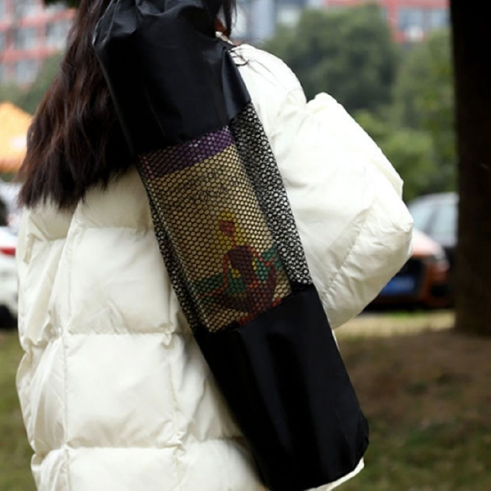 메쉬형 요가가방 폼롤러백 요가매트케이스 폼롤러가방 요가매트가방 요가매트끈 요가매트스트랩