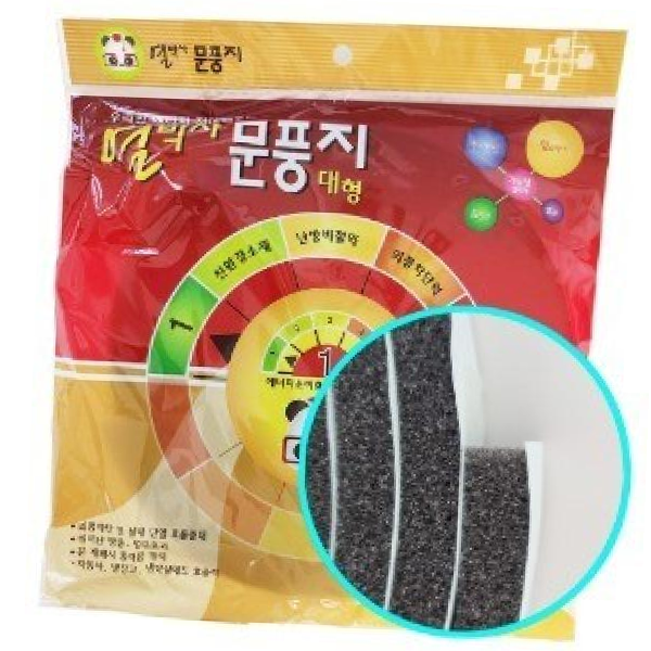 대형 열박사문풍지 5M 1349 소음차단 방음 난방비절약 특새막이 창문 방문 문풍지 창문 방문 방음