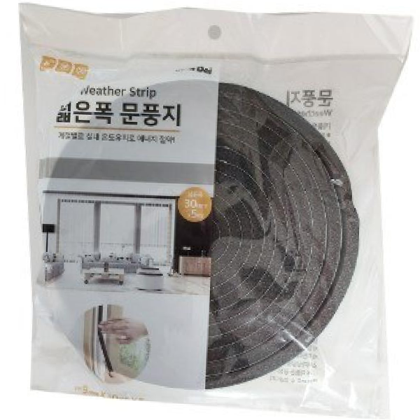 우레탄 현대 광폭 문풍지 30mm x 특새막이 난방비절약 방문 창문 방음 5mM 0398 소음차단 현대