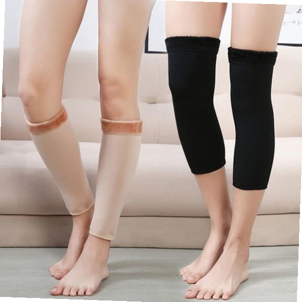 [UNK]여자 남자 겨울 방한 융 아대 발목 기모 용품 종아리 털 무릎 밴드 압박 종아리 스포츠 스타킹