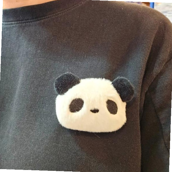 얼굴 판다 뱃지 팬더 가방 브로치 장식 팬더브로치 판다 가방장식 라라셀러 얼굴 뱃지 네임태그