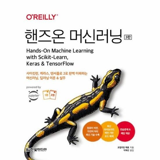 아이닷비(idotb) 핸즈온 머신러닝 - 사이킷런 케라스 텐서플로 2로 완벽 이해하는 머신러닝 딥러닝 이론 & 실무 (3판)
