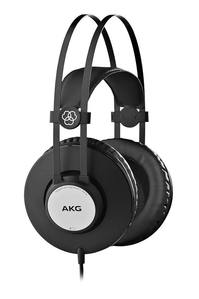 [해외] AKG 프로 오디오 K72 오버이어 밀폐형 스튜디오 헤드폰 매트 블랙