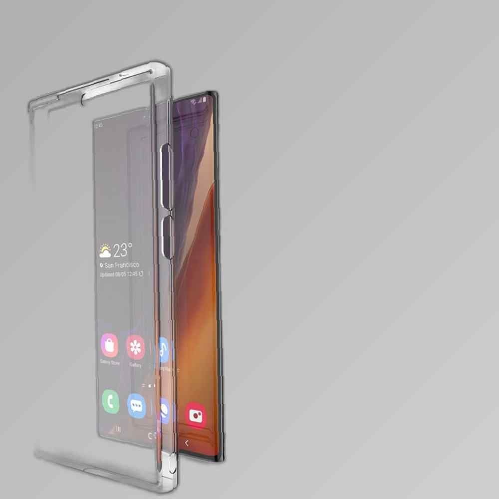 4U 갤럭시노트20울트라 퍼펙트 젤하드 풀커버 케이스 양면케이스 풀커버하드 양면하드 양면투명케이스 투명풀커