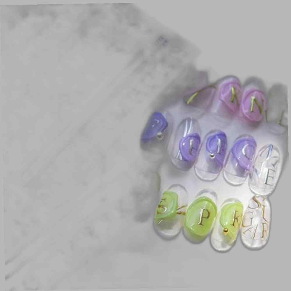 네일아트 메탈 드로잉 알파벳 레터링 6종 엠보스티커 엠보네일스티커 입체스티커 도톰스티커 3D네일스티커 5D네