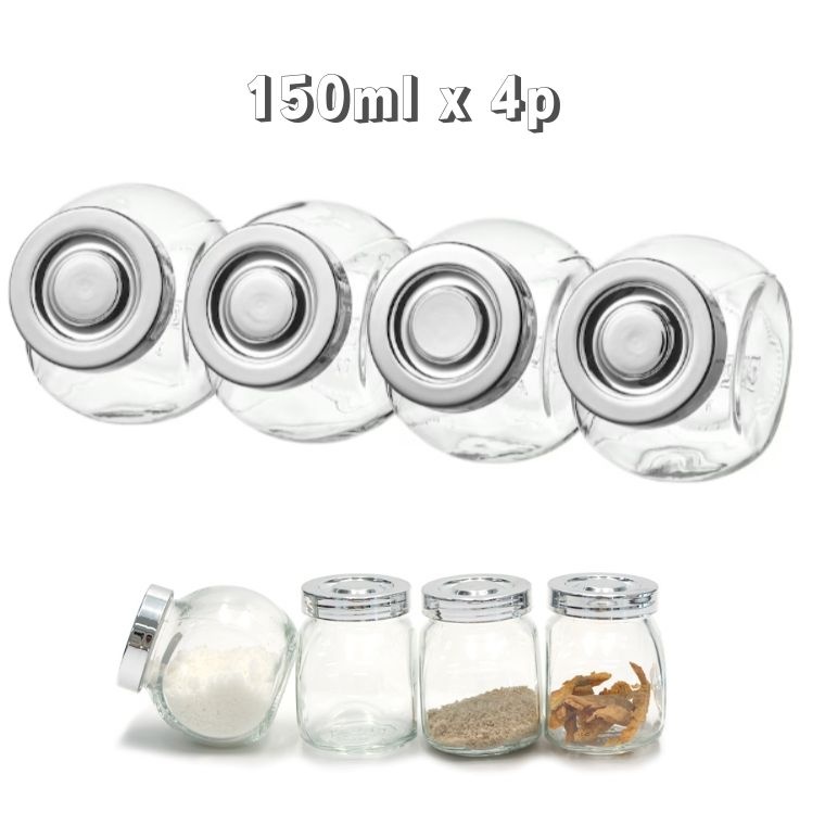 이케아코리아 유한회사 이케아 유리양념통 조미료통 4개 세트 라이탄