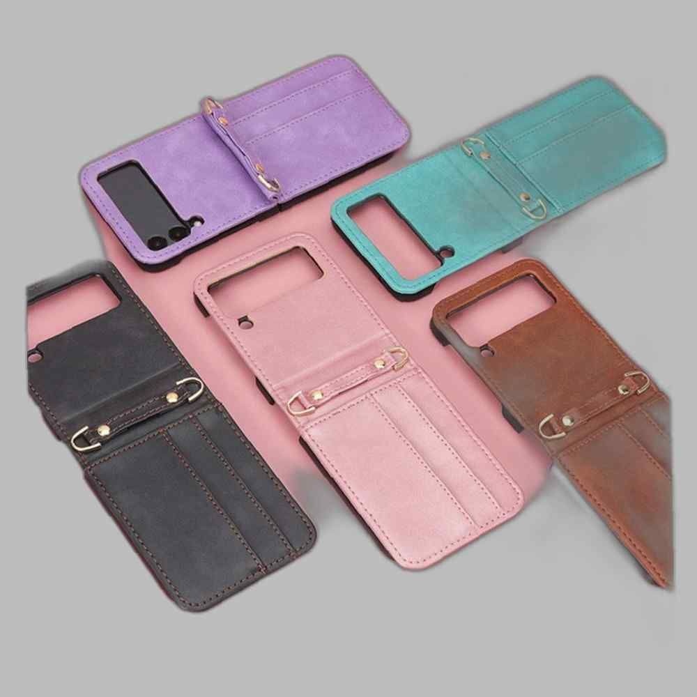 HOONICASE HK-M 갤럭시 Z플립4 카드포켓 가죽케이스 5종 휴대폰케이스 휴대폰 핸드폰케이스 케이스부속품 케이스악세사리