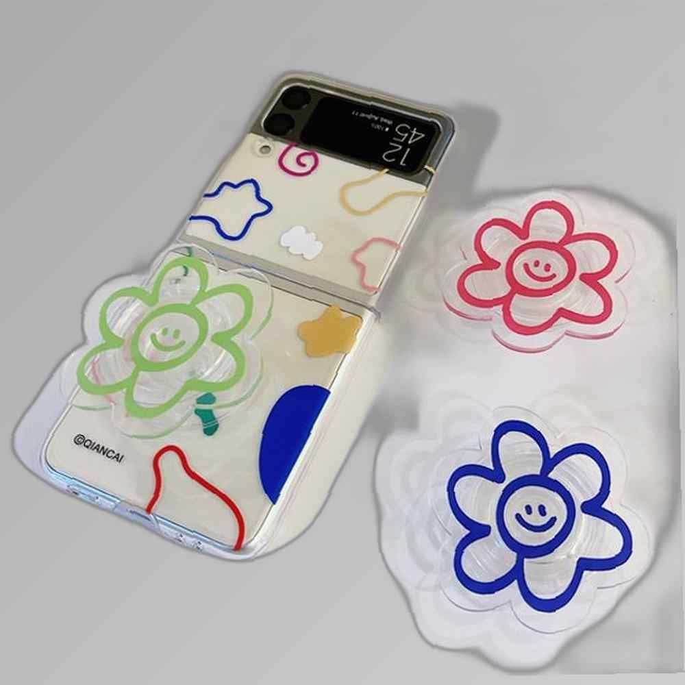 비오비 갤럭시Z플립4/3 마카아트 플라워 폰톡일체형 케이스 제트플립3케이스 제트플립3폰톡케이스 지플립4케이스 제트