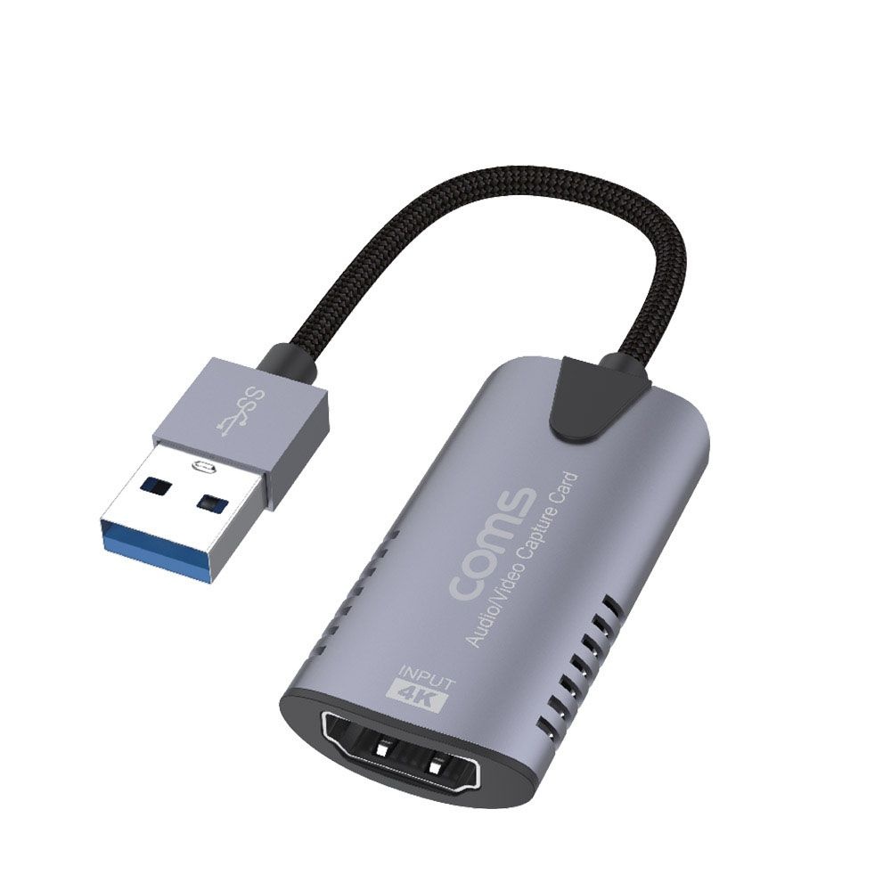 4K USB to HDMI 캡쳐보드 60Hz 컨버터 젠더 동영상 편집 녹화기 게임 닌텐도스위치 데스크탑 컴퓨터 노트북