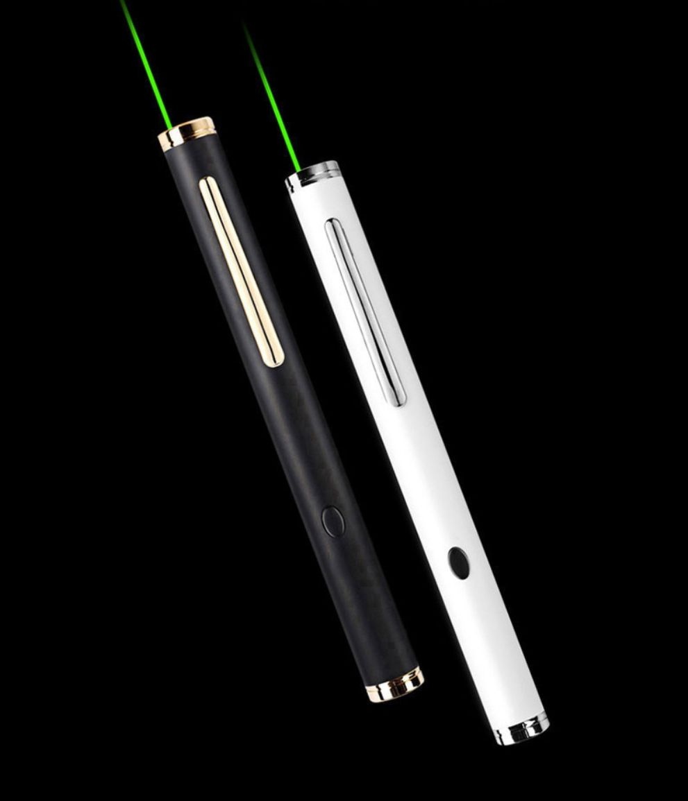 레이져 포인트 포인터 그린 발표 PPT 녹색 빔 지시 볼펜형 검은색 프리젠터 피피티