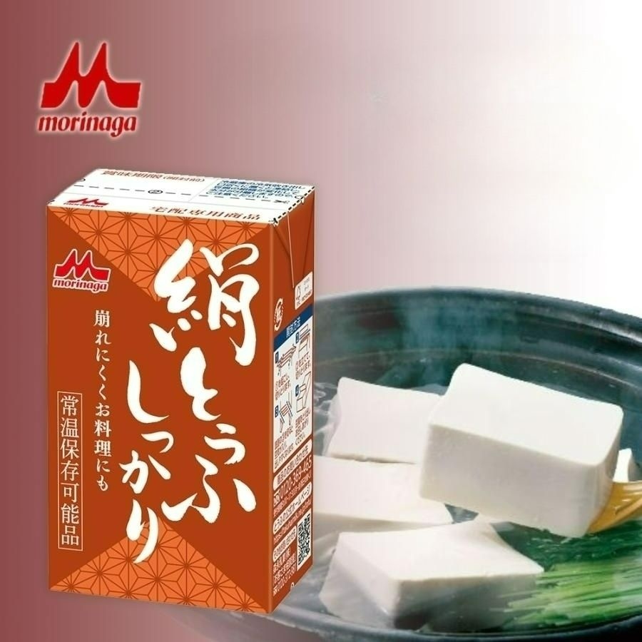 [해외] 모리나가 실큰 두부 단단한 멸균 팩두부 상온 장기 보관 253g 12팩