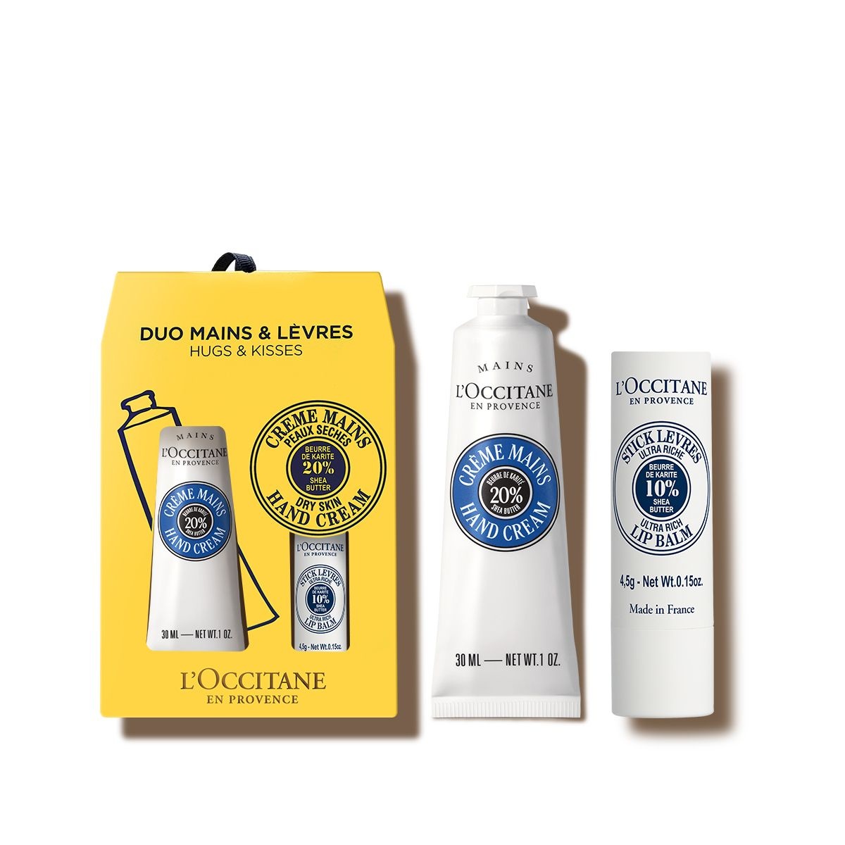 [롯데백화점] 록시땅 [기프트] 시어 버터 핸드 크림 & 스틱 립 밤 듀오 (카리테 콩포르)