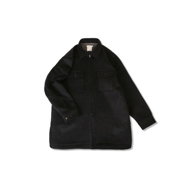 SWELLMOB 시피오 롱자켓 알파카 네이비