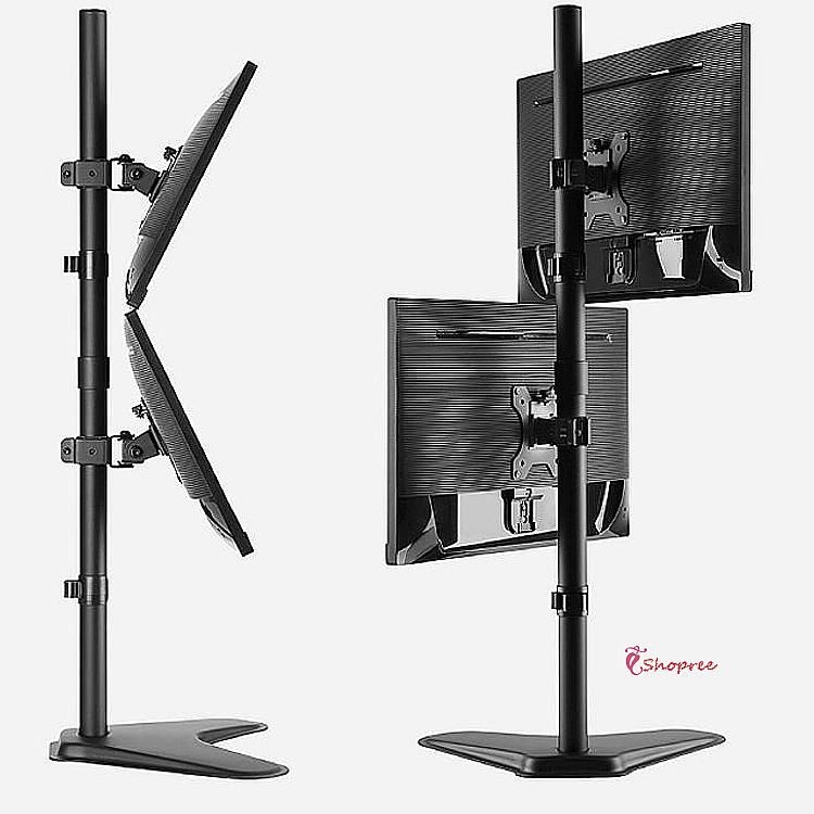 모니터거치대 lg 듀얼 스탠드형 관절형 걸이 모니터암 32인치esj712