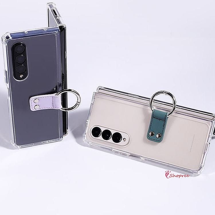 휴대폰케이스 갤럭시Z폴드4/3/2 Z폴드3 에어쿠션 투명 범퍼케이스 실버링홀더 제트폴드4 지폴드4 핸폰 핸드폰abc227