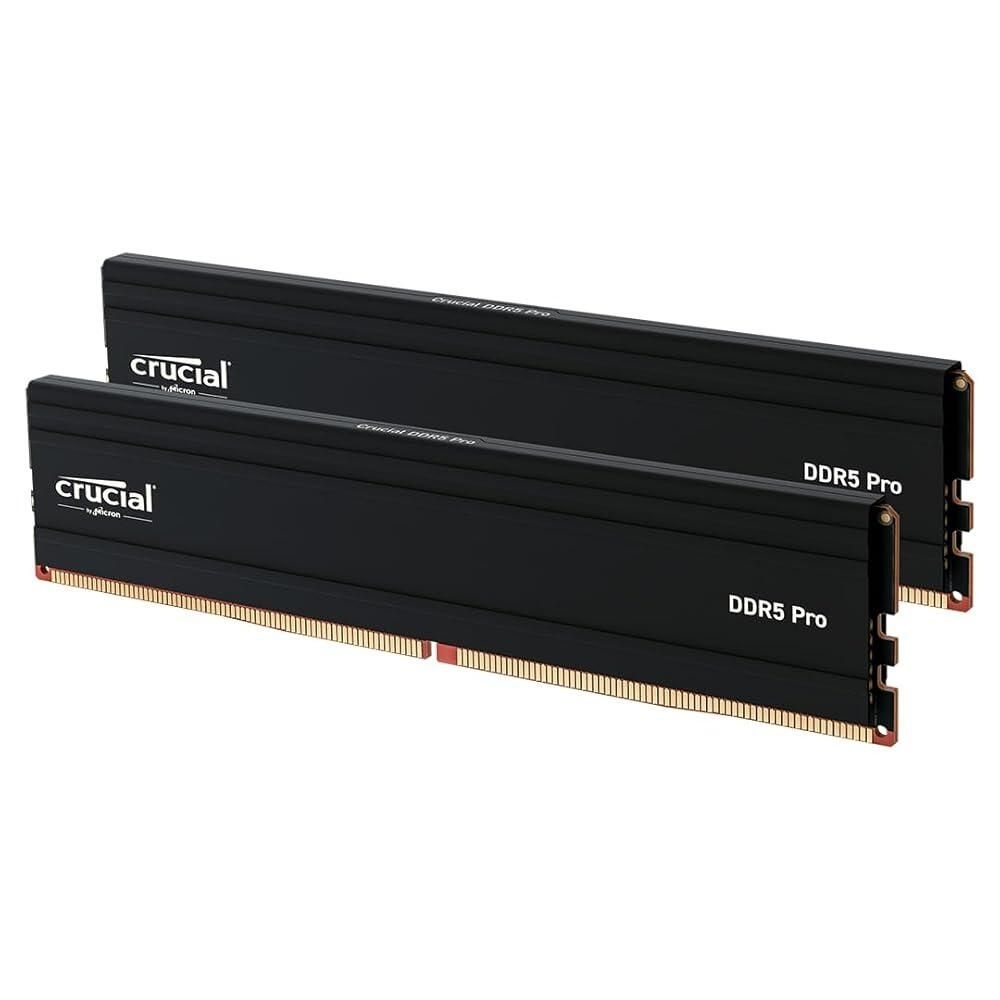 [해외] Crucial Pro 96GB DDR5 RAM 키트 (2x48GB), 5600MHz (또는 5200MHz 또는 4800MHz) 데스크탑 메모리 UDIMM 288핀, 13세대 인텔 코어 및 AMD