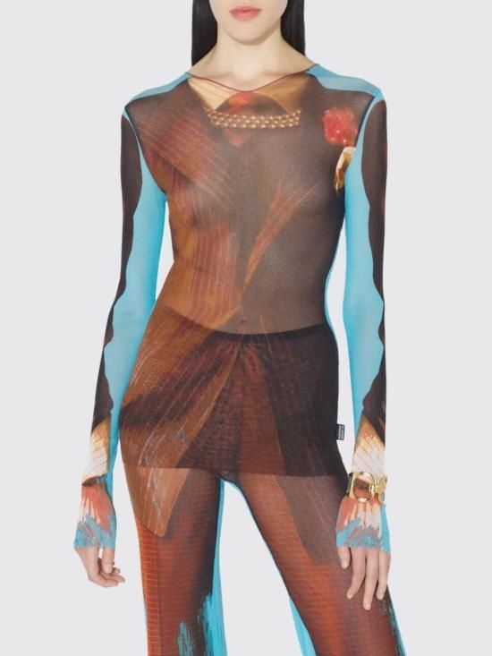 장 폴 고티에 26SS 장 폴 고티에 긴팔 티셔츠 2601WTO458M027P 90 Multicolor