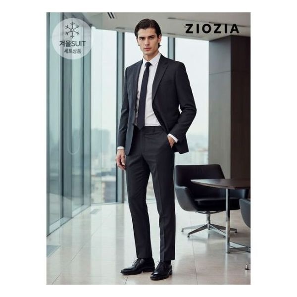 지오지아 캐시미어 스트레치 네이비 무빙 정장세트 AAD4SB1401_AAD4SP1401_DNV 1158212