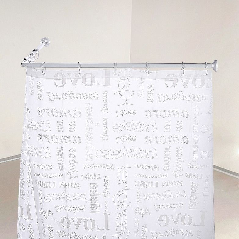 [패션플러스][제이라이프]넥슨 욕실 코너형 샤워 가림막 가리개 커튼봉 압축봉