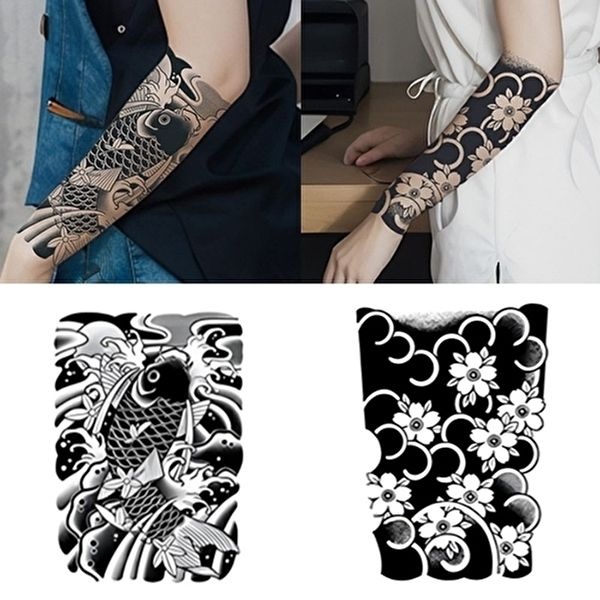 패션타투 스티커 헤나 스티커문신 사쿠라 반팔 타투스티커-WFIQO5M