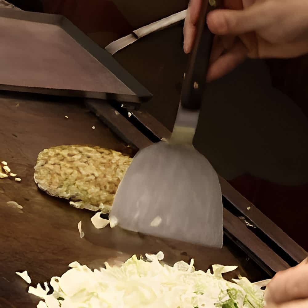 호기사외주OW 조리용 철판요리뒤집개 그리들 스키바 볶음요리 스텐뒤집게