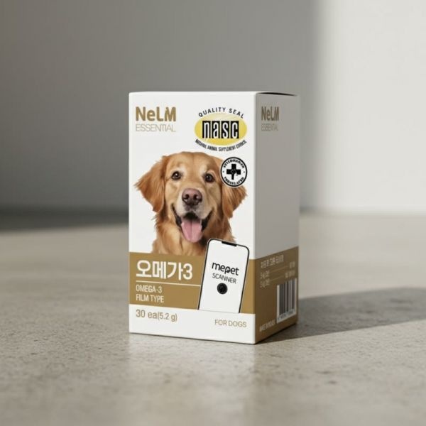 UnKnown 미펫 낼름 오메가3 에센셜 필름형 강아지 면역력 영양제 120매