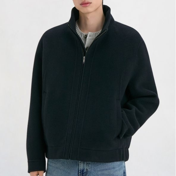 DKNY 남성 캐시미어 블렌드 점퍼 다크네이비 DM2G0WJM007M DN