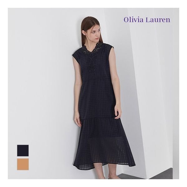 [올리비아로렌] 레이스자수 티어드원피스_VOBOAYF7111 176115