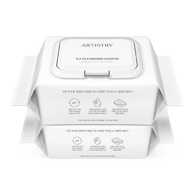암웨이 아티스트리 5.5 클렌징 클로스 클렌징티슈 에센스티슈 약산성 저자극
