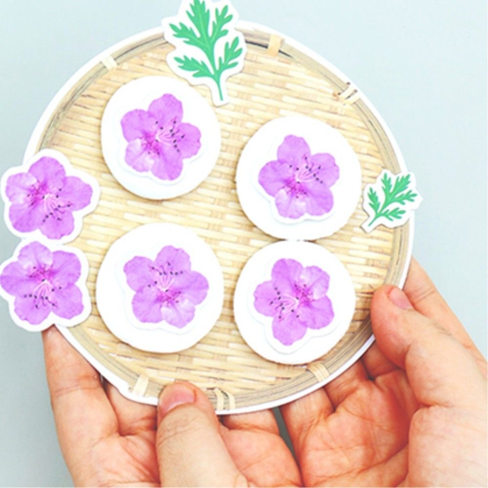 전통문화 화전 만들기 진달래 봄꽃 노인정 유치원 창의 공작 방과후 놀이