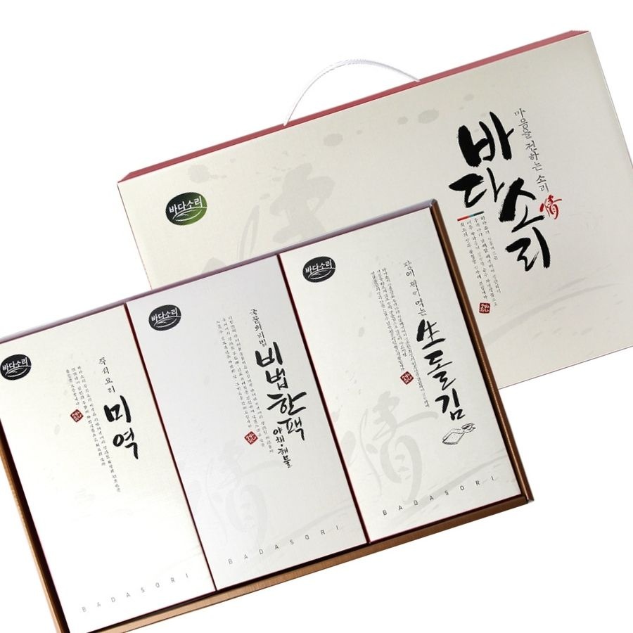 픽프라임샵협력사 곱창김으로 구운 돌김4봉 미역 비법한알 60g 명절 선물세트