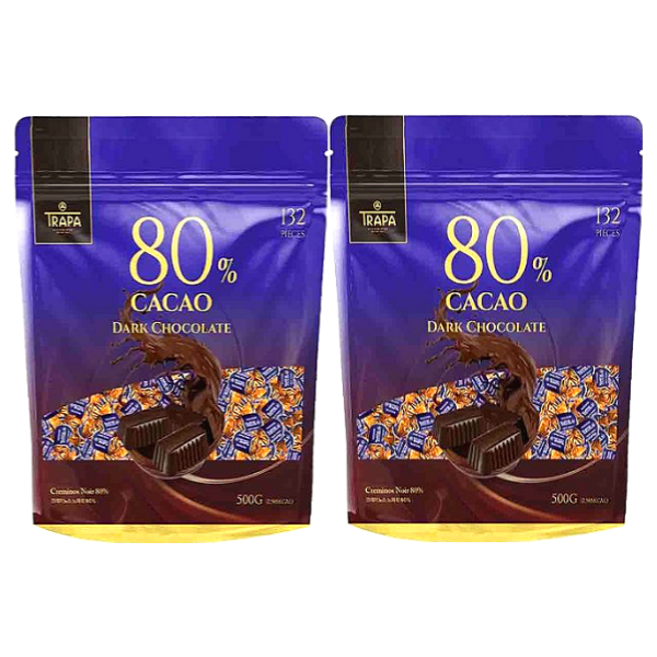 성풍양행 롯데리아 트라파 80% 다크초콜릿 500g 2개