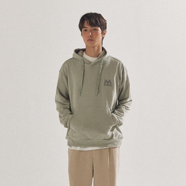 팔랩 국내매장판 팔랩 에센셜 자수 포인트 오버핏 후드 티셔츠_PL24S3HT003_LKH 129043