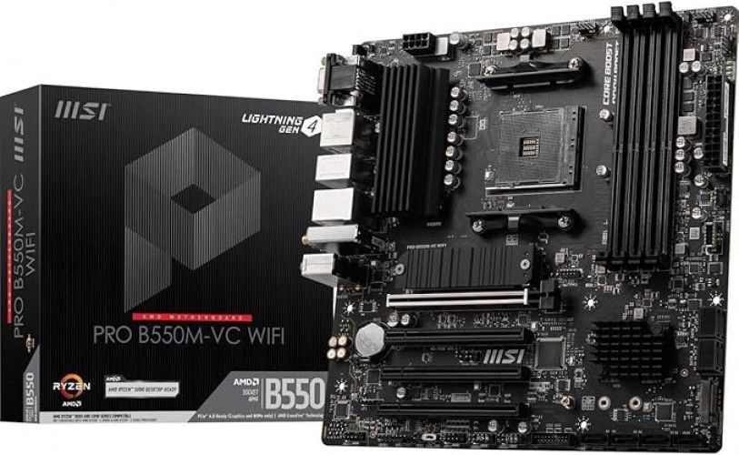 [해외] MSI PRO B550M-VC WiFi ProSeries AMD AM4 DDR4